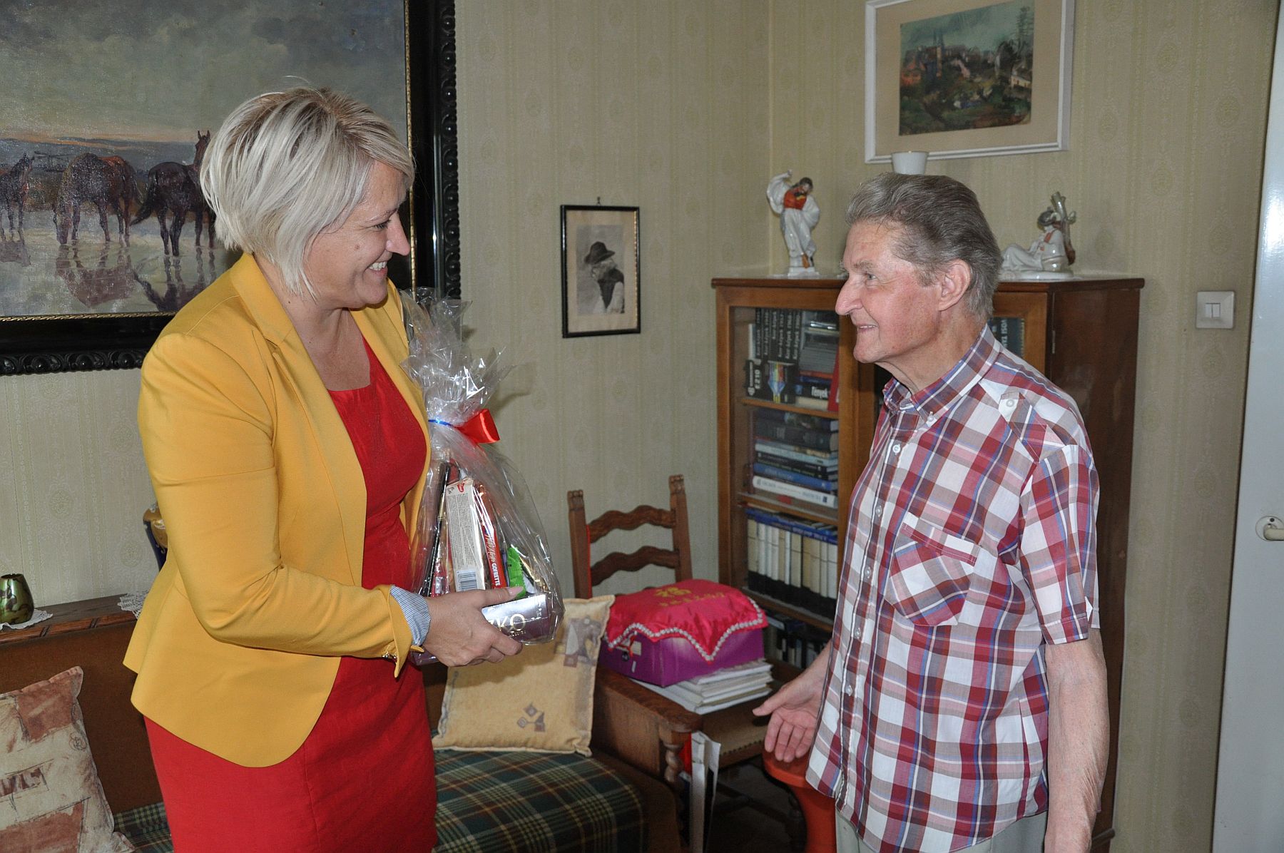 Sándor Frigyes tanító urat köszöntötték 90. születésnapja alkalmából